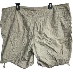 Ingredients Shorts Women Size 18 Beige 100% Cotton High Rise 9" Inseam